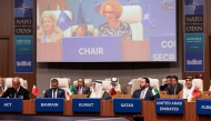Minister of State at the Ministry of Foreign Affairs H E Dr. Mohammed bin Abdulaziz Al Khulaifi participating in the ministerial meeting of the Istanbul Cooperation Initiative and NATO member states. 
