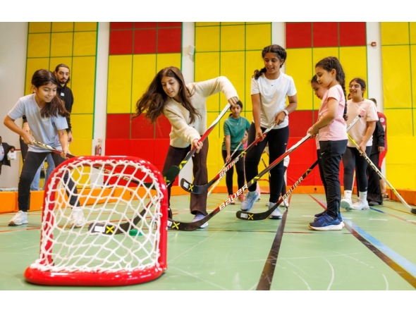 The camp features a diverse range of sporting activities. 
