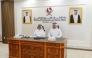 Director of the Department of Islamic Affairs Mohammed Jabr Al Mannai and Assistant Director General of the General Department of Endowments Eng. Abdullah bin Mohammed Al Meer taking part in the event.