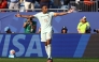 France's forward #10 Kylian Mbappe celebrates scoring his team's first goal during the 2026 World Cup football tournament quarter-final match between France and Morocco at Boston Stadium in Foxborough on July 9, 2026. (Photo by CHARLY TRIBALLEAU / AFP)
