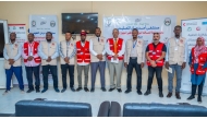 Representatives of QRCS and other organisations taking part in the project. 