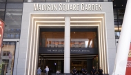Police officers stand guard outside Madison Square Garden in New York on July 3, 2026. Photo by Leonardo Munoz / AFP