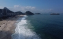 Aerial view of Copacabana Beach during the austral winter in Rio de Janeiro, Brazil on July 9, 2026. (Photo by Pablo PORCIUNCULA / AFP)