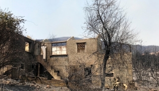 File photo of damage from wildfires in the Algerian region of Tizi Ouzou. Reuters.