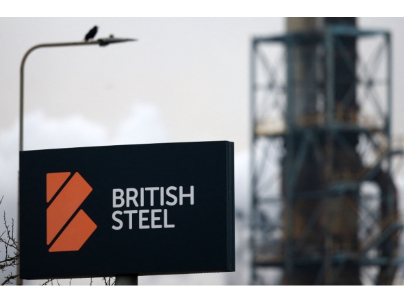 (Files) British Steel's Scunthorpe plant is pictured in north Lincolnshire, north east England on February 22, 2023. (Photo by Lindsey Parnaby / AFP)