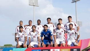 A file photo of Qatar team at the U-23 Gulf Cup last December. 