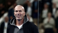 (Files) French football legend and coach Zinedine Zidane attends the podium ceremony of the women's Paris Major Premier Padel tournament after the final match on Court Philippe-Chatrier at the Roland-Garros Complex in Paris on September 14, 2025. (Photo by Thibaud Moritz / AFP)