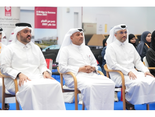 Officials during the launch of 'QIIB Programming Club' initiative.