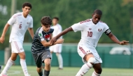 Action during the match between Qatar U-20 team and Austria's Kapfenberger.