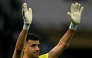 Marseille's Argentinian goalkeeper #01 Geronimo Rulli celebrates at the end of the French L1 football match between Olympique de Marseille (OM) and Stade Rennais FC at the Stade Velodrome in Marseille, southern France, on May 17, 2026. Photo by Gabriel BOUYS / AFP