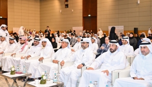 NCSA President Eng. Abdulrahman bin Ali Al Farahid Al Malki, Secretary General of the National Planning Council Dr. Abdulaziz bin Nasser bin Mubarak Al Khalifa and other officials at the event.
