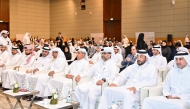 NCSA President Eng. Abdulrahman bin Ali Al Farahid Al Malki, Secretary General of the National Planning Council Dr. Abdulaziz bin Nasser bin Mubarak Al Khalifa and other officials at the event.
