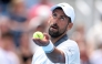 Novak Djokovic of Serbia serves during a match against Thiago Tirante of Argentina on day five of the Cincinnati Open at Lindner Family Tennis Center on August 15, 2026 in Mason, Ohio. Emilee Chinn/Getty Images/AFP 