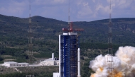 A Long March-2C carrier rocket carrying an SEO satellite blasts off from the Taiyuan satellite Launch Center in north China's Shanxi Province on Aug. 17, 2026. (Photo by Wang Yapeng/Xinhua)