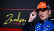 Red Bull Racing's Dutch driver Max Verstappen smiles during a press conference ahead of the Formula One Dutch Grand Prix at The Circuit Zandvoort, western Netherlands, on August 20, 2026. (Photo by JOHN THYS / AFP)
