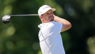 Wyndham Clark of the United States plays his shot from the eighth tee during the second round of the BMW Championship 2026 at Bellerive Country Club on August 21, 2026 in St Louis, Missouri. (Photo by Alex Slitz / AFP)