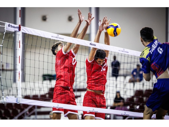 Action during the match between Tunisia and Venezuela. 