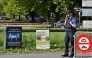 Police officers secure the area next to a poster advertising a rave where a shooting occurred, in Aarau, northern Switzerland, on August 30, 2026. Photo by Harold CUNNINGHAM / AFP