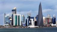 A file photo of the West Bay financial district in Doha, Qatar.