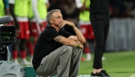 Paris Saint-Germain's Spanish head coach Luis Enrique watches from the touchline during the French L1 football match between Paris Saint-Germain (PSG) and AS Monaco at the Parc des Princes stadium in Paris on September 4, 2026. (Photo by Anne-Christine POUJOULAT / AFP)