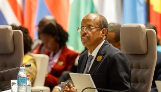 (FILE PHOTO) The Chairperson of the African Union (AU) Commission, Mahmoud Ali Youssouf