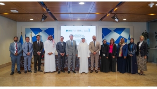 President of UDST Dr. Salem Al-Naemi with The View Hospital and KMC officials at the signing ceremony.
