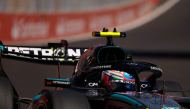Team Mercedes' Kimi Antonelli drives during the third practice session at the Madring circuit on September 12, 2026 in Madrid ahead of the Spanish Formula One Grand Prix. (Photo by Oscar Del Pozo / AFP)