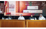 Officials during a press conference.