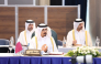 First Advocate General and Director of the Judicial Inspection Department Abdullah Mohammed Al Maliki with other officials during the meeting.