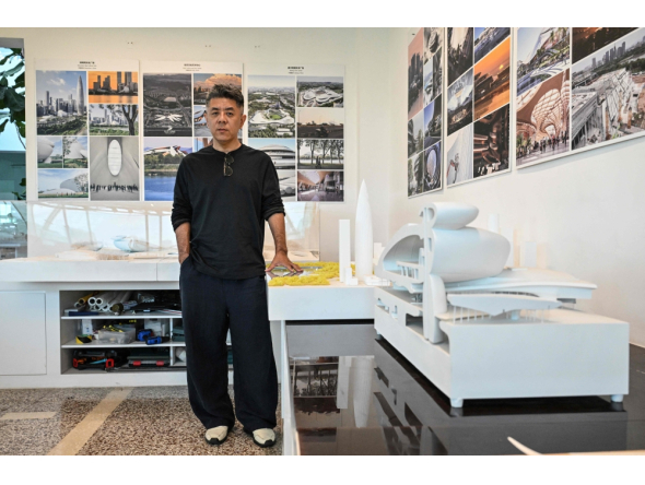Chinese architect and founder of MAD Architects Ma Yansong poses for a photograph in Beijing on August 7, 2026. (Photo by Adek Berry / AFP) 