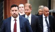 Britain's Prince Harry, Duke of Sussex leaves the High Court, in central London, on April 8, 2025 after an hearing about a decision of the British Government to downgrade his personal security during visits in Britain. Photo by HENRY NICHOLLS / AFP
