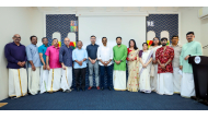 ICC President Manikantan A P (center) with the new managing committee members during oath taking ceremony 