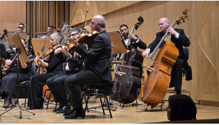 Qatar Philharmonic Orchestra team during the concert held at QNCC on Friday. PIC: Hana Ramadan/ The Peninsula