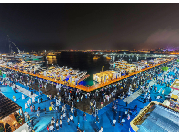 A view of the previous edition of Qatar Boat Show.