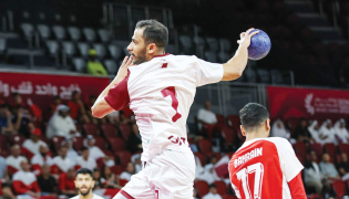 Qatar begin their handball title defence against Hong Kong today.