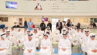 Students attend an awareness session. 