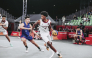 Qatar's Musa Hamad in action during the match against Mongolia.