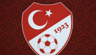 A photo shows the logo of the Turkish Football Federation (TFF) is Izmit, Turkey, on September 24, 2026. (Photo by FRANCK FIFE / AFP)