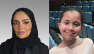 Co-Curricular Activities Specialist, at Qatar Foundation’s (QF) Pre-University Education (PUE), Noof Al-Taweel (left) and Sara Abdullah Al Sulaiti, a 10-year-old student at Qatar Academy Doha (QAD)