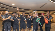 Oman players celebrate qualifying for semifinals. Source: Instagram / Oman Football Association 