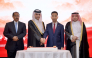 Minister of Transport H E Sheikh Mohammed bin Abdulla bin Mohammed Al Thani (second left) with Ambassador of China H E Cao Xiaolin (second right), Director of Department of Protocol at the Ministry of Foreign Affairs H E Ibrahim Yousif Abdullah Fakhro (right) and Dean of the Diplomatic Corps in Qatar and Ambassador of Eritrea H E Ali Ibrahim Ahmed at the event yesterday.  PIC: Ahmed Barakat/The Peninsula