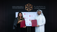 Chief Economic Empowerment Officer at the EAA Foundation, Mana Al-Ansari and General Manager, Middle East of David Webb, Amber Ahmed during the signing of the agreement.