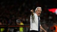 Portugal's coach Jorge Jesus gestures on the touchline during the UEFA Nations League Group 4 football match between Portugal and Norway at Dragao stadium in Porto on October 3, 2026 (Photo by Miguel RIOPA / AFP)