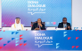 Minister of Labour H E Dr. Ali bin Smaikh Al Marri with other officials during the event.