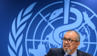 World Health Organization (WHO) Director-General Tedros Adhanom Ghebreyesus looks on during a press conference on global health issues, in Geneva, on October 7, 2026. Photo by Fabrice COFFRINI / AFP