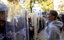 A protester faces riot police officers during an anti-government demonstration in central Tirana on October 20, 2026, after a week of violent anti-government protests. Photo by Adnan Beci / AFP
