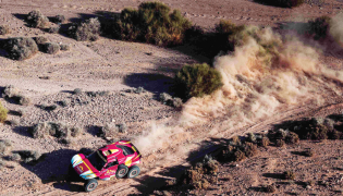Nasser Saleh Al-Attiyah in action at the Jordan Baja in February.