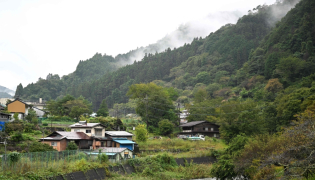 A general view of Nanmoku village, Gunma prefecture is seen on September 26, 2026. (Photo by Rie Kikuchi / AFP)