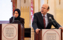 Qatar's Permanent Representative to the United Nations HE Sheikha Alya Ahmed bin Saif Al-Thani (left) and FPA President and CEO Noel Lateef