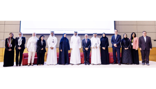 Officials, university leaders and representatives at the conference. 